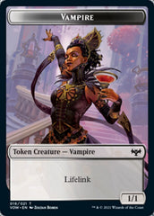 Blood // Vampire (016) Double-Sided Token [Innistrad: Crimson Vow Tokens] | Good Games Cannington