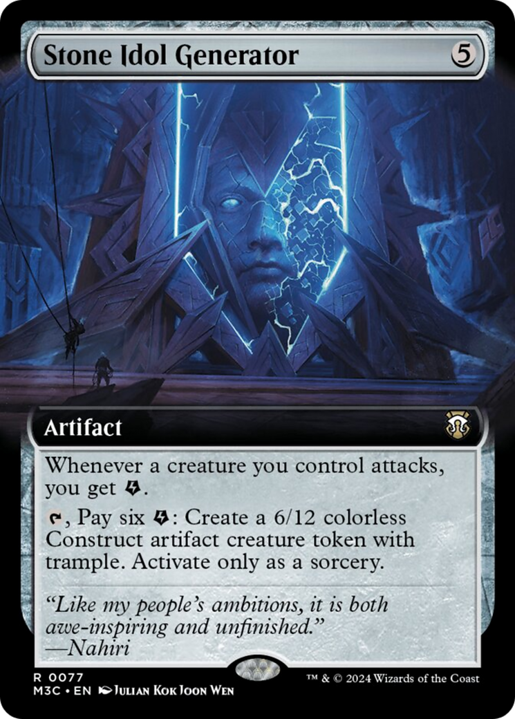 Stone Idol Generator (Extended Art) [Modern Horizons 3 Commander] | Good Games Cannington