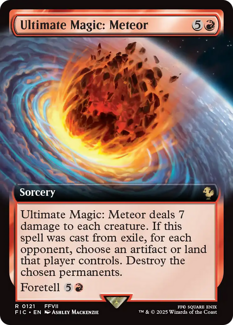Ultimate Magic: Meteor (Extended Art) [FINAL FANTASY Commander] | Good Games Cannington