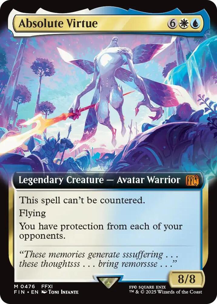 Absolute Virtue  476 (FINAL FANTASY)  - Extended Art Foil | Good Games Cannington