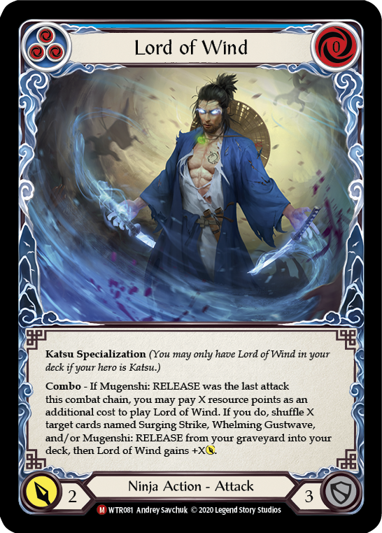 Lord of Wind [U-WTR081] (Welcome to Rathe Unlimited)  Unlimited Rainbow Foil | Good Games Cannington