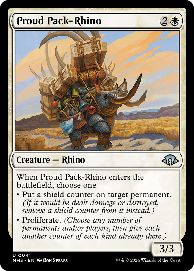 Proud Pack-Rhino [Modern Horizons 3] | Good Games Cannington