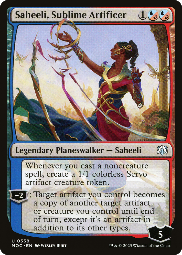 Saheeli, Sublime Artificer [March of the Machine Commander] | Good Games Cannington