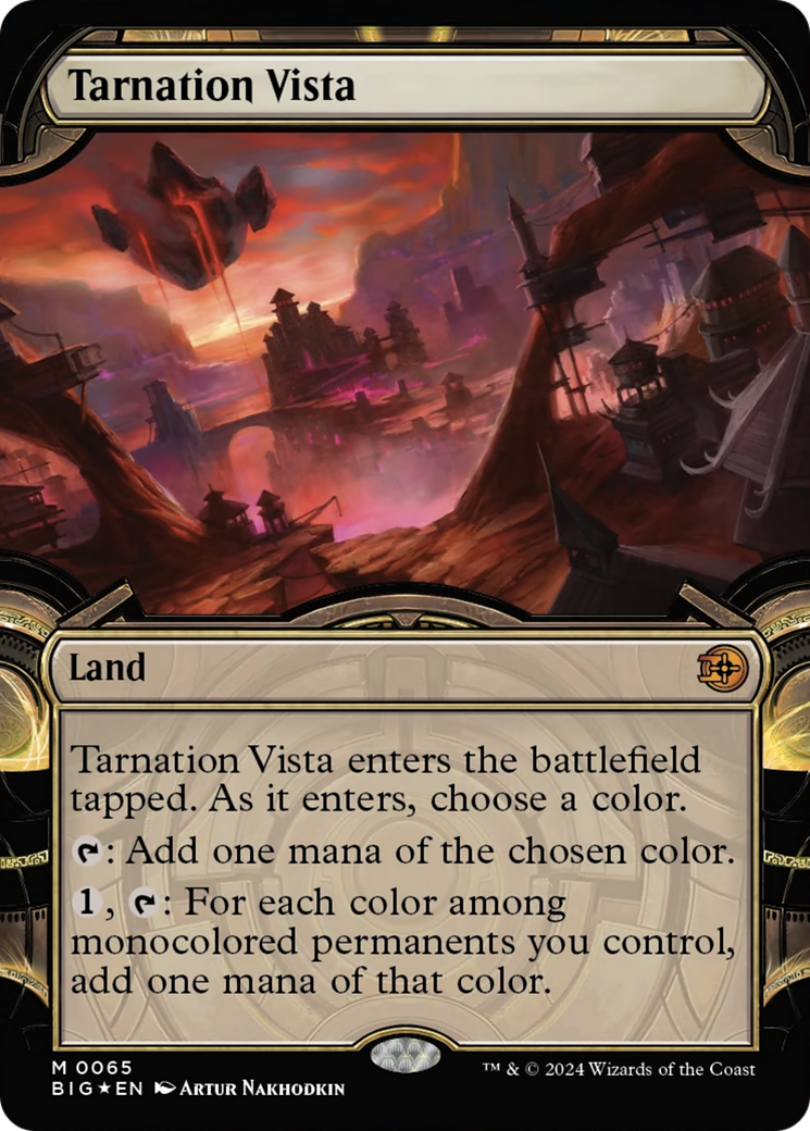 Tarnation Vista (Showcase) (Raised Foil) [Outlaws of Thunder Junction: The Big Score] | Good Games Cannington
