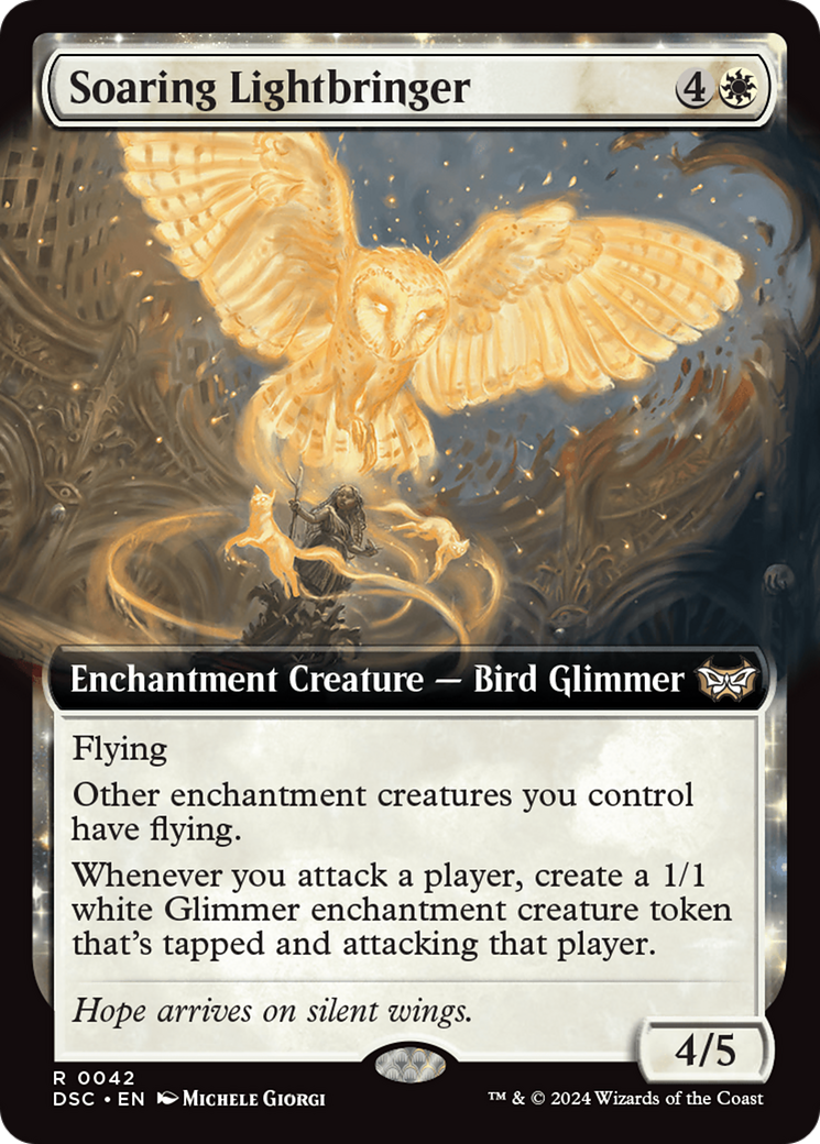 Soaring Lightbringer (Extended Art) [Duskmourn: House of Horror Commander] | Good Games Cannington