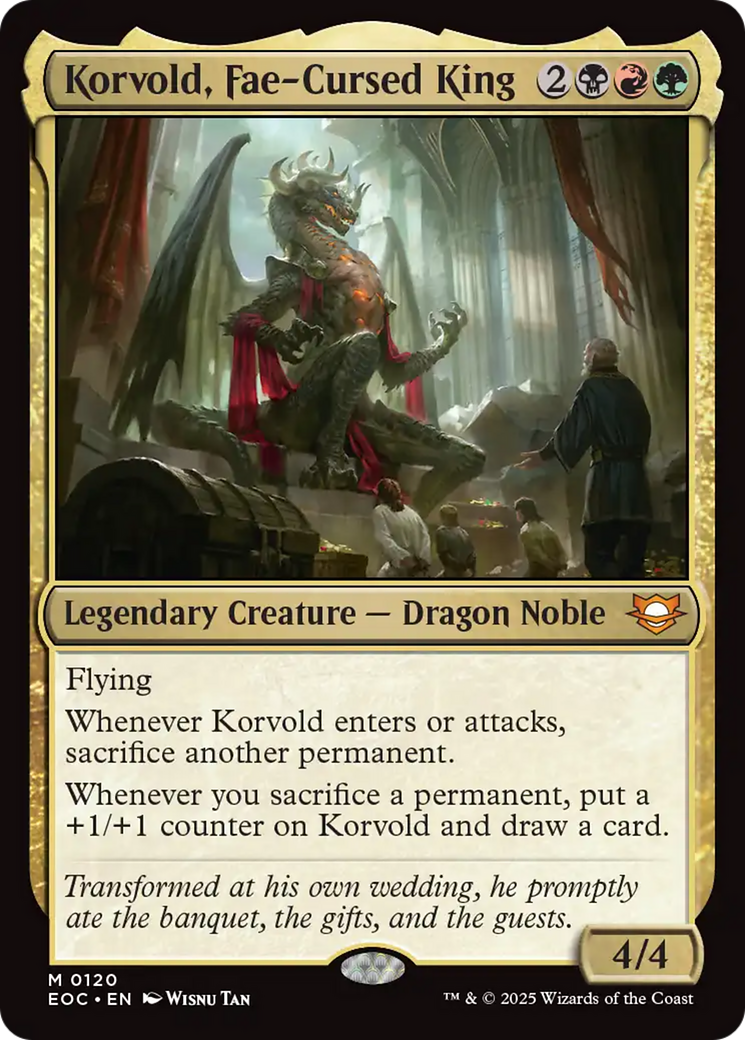 Korvold, Fae-Cursed King [Edge of Eternities Commander] | Good Games Cannington