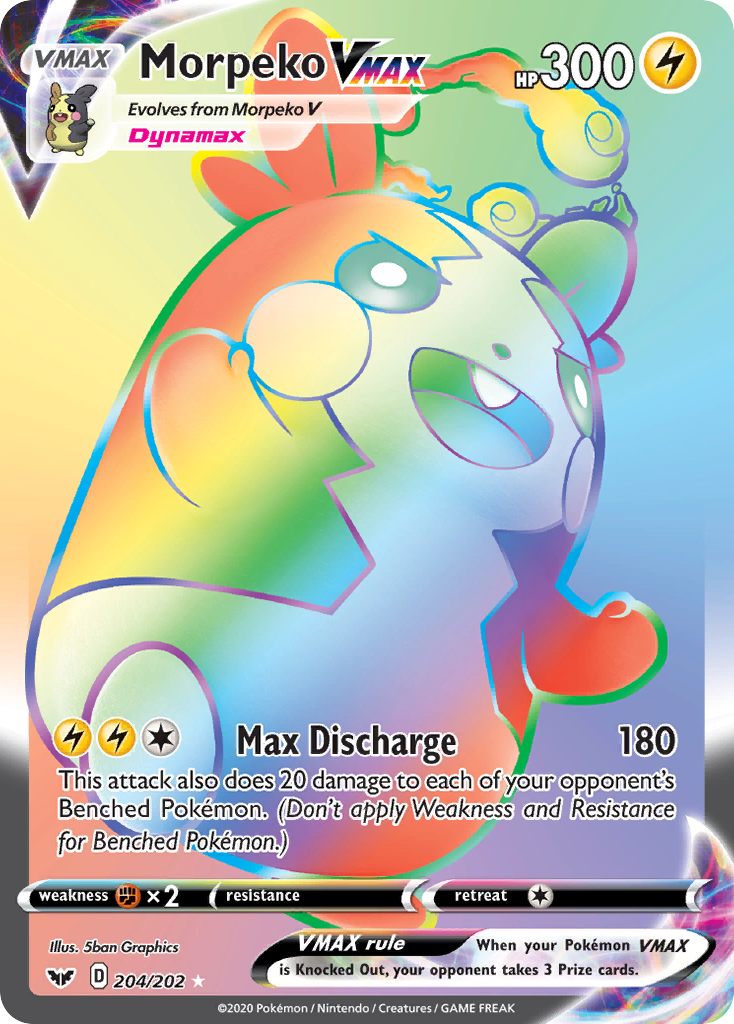 Morpeko VMAX (204/202) [Sword & Shield: Base Set] | Good Games Cannington