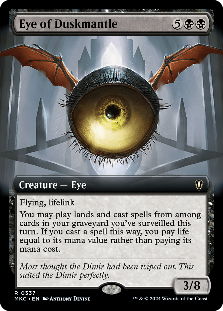 Eye of Duskmantle (Extended Art) [Murders at Karlov Manor Commander] | Good Games Cannington