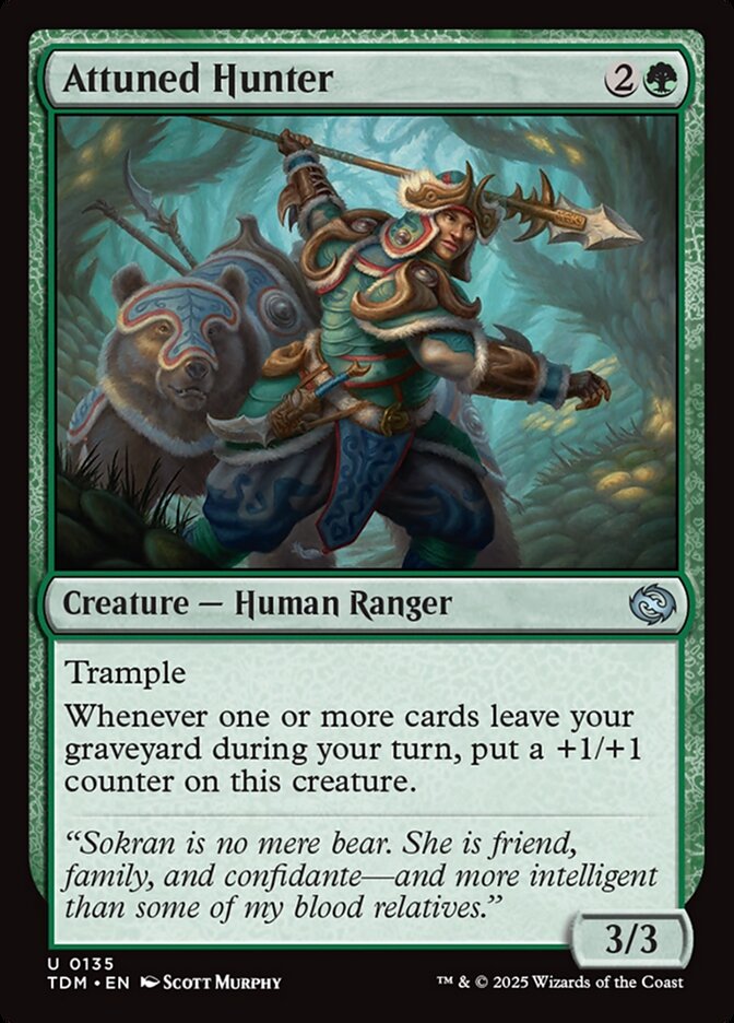 Attuned Hunter 135 (Tarkir: Dragonstorm)  | Good Games Cannington