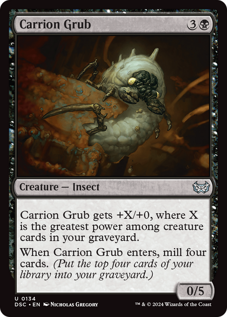 Carrion Grub [Duskmourn: House of Horror Commander] | Good Games Cannington