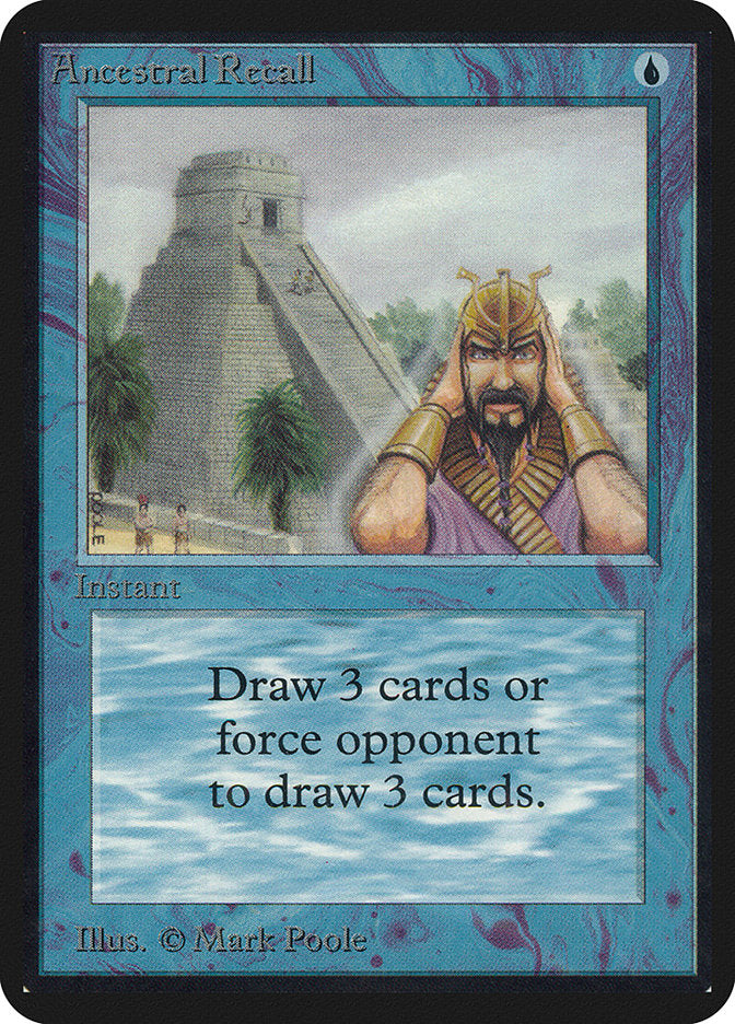 Ancestral Recall [Alpha Edition] | Good Games Cannington