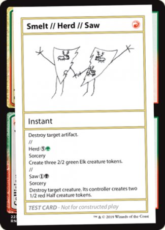 Smelt // Herd // Saw (2021 Edition) [Mystery Booster Playtest Cards] | Good Games Cannington