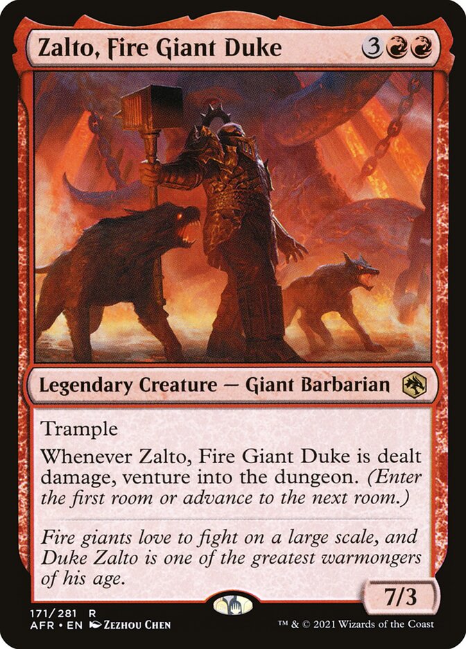 Zalto, Fire Giant Duke 171 (Adventures in the Forgotten Realms)  - Foil | Good Games Cannington