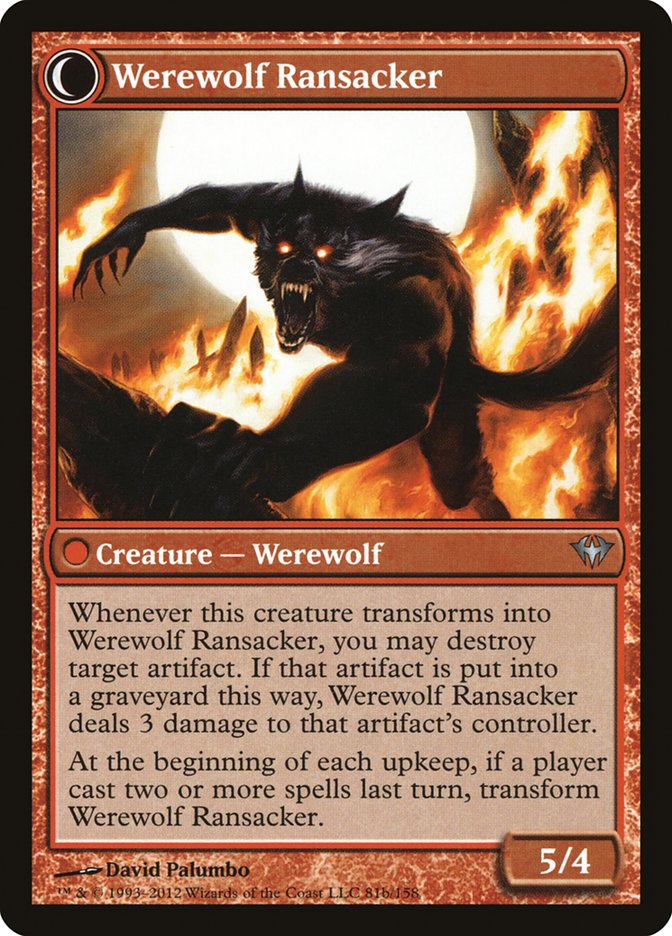 Afflicted Deserter // Werewolf Ransacker [Dark Ascension] | Good Games Cannington