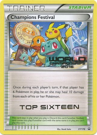 Champions Festival 2016 Top Sixteen (XY176) [XY: Black Star Promos] | Good Games Cannington