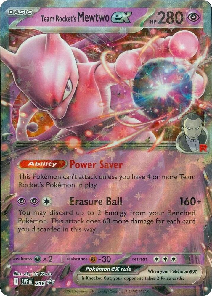 Team Rocket's Mewtwo ex 216 (SV: Scarlet & Violet Promo Cards)  - Holofoil | Good Games Cannington