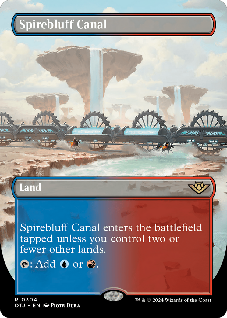 Spirebluff Canal (Borderless) [Outlaws of Thunder Junction] | Good Games Cannington