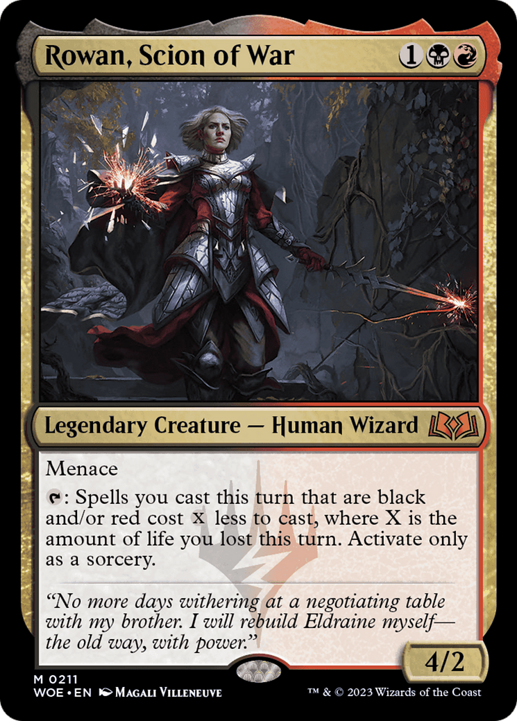 Rowan, Scion of War [Wilds of Eldraine] | Good Games Cannington