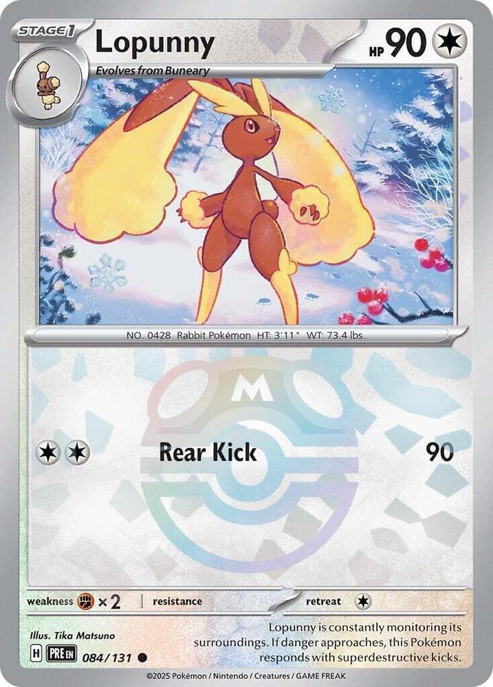 Lopunny 084/131 (SV: Prismatic Evolutions)  - Holofoil | Good Games Cannington