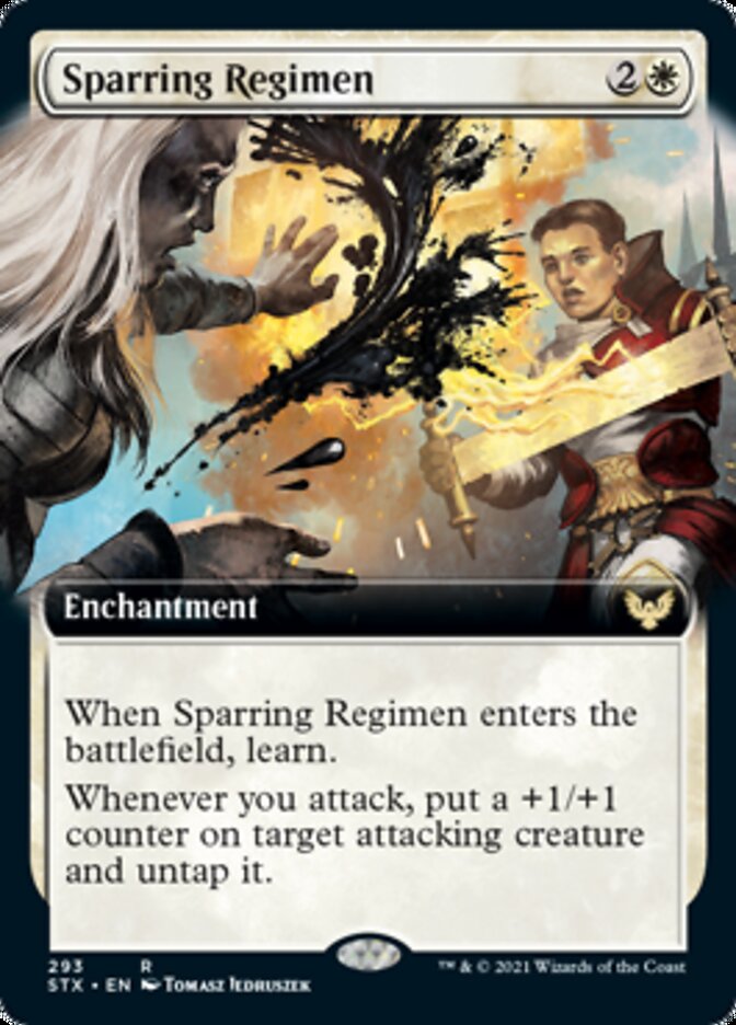 Sparring Regimen (Extended Art) [Strixhaven: School of Mages] | Good Games Cannington
