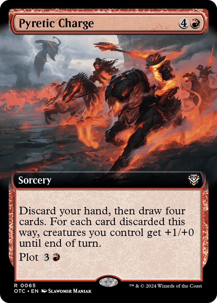 Pyretic Charge (Extended Art) [Outlaws of Thunder Junction Commander] | Good Games Cannington