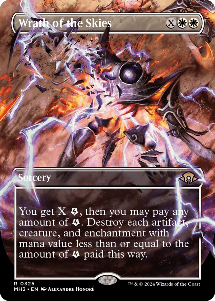Wrath of the Skies (Borderless) [Modern Horizons 3] | Good Games Cannington