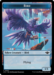 Mercenary // Bird Double-Sided Token [Outlaws of Thunder Junction Tokens] | Good Games Cannington