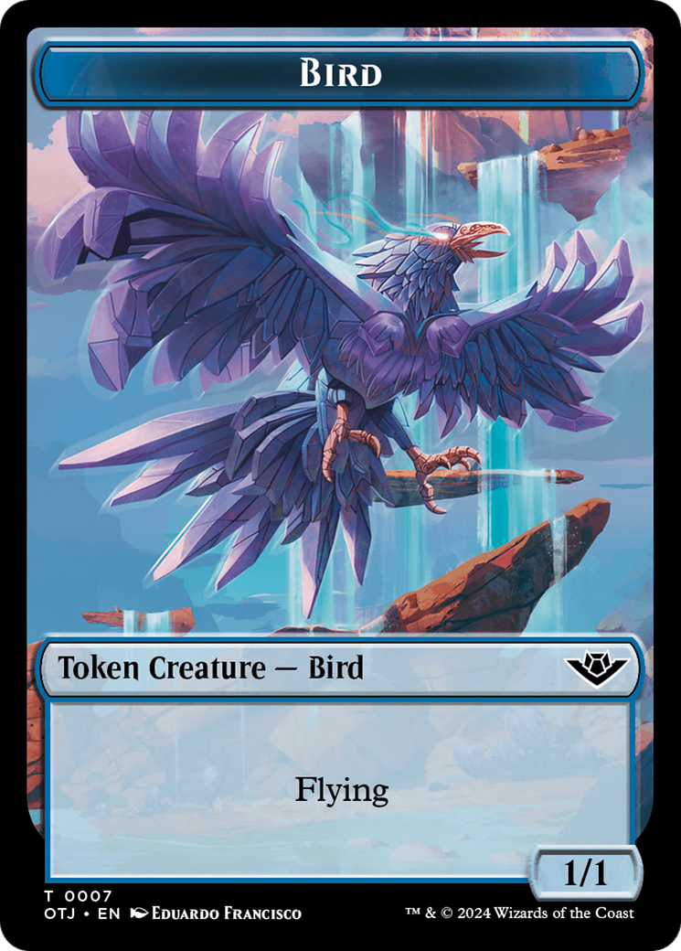Bird Token [Outlaws of Thunder Junction Tokens] | Good Games Cannington