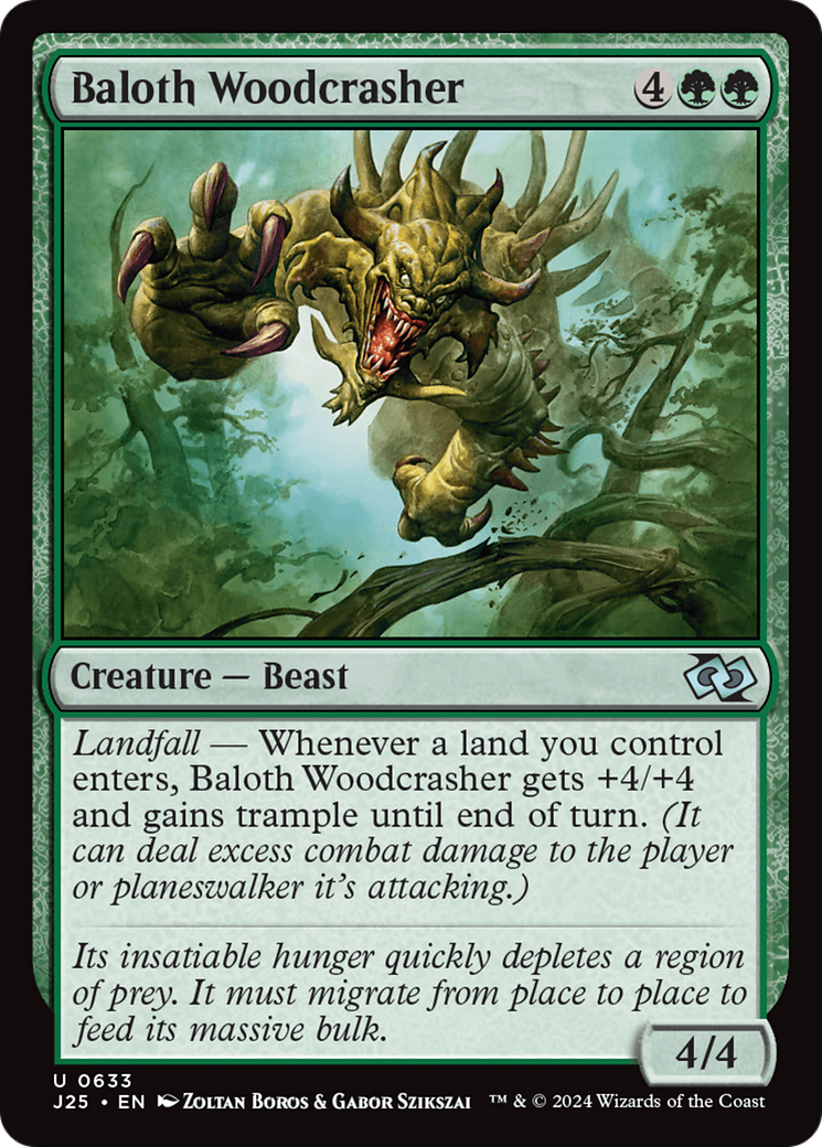 Baloth Woodcrasher [Foundations Jumpstart] | Good Games Cannington