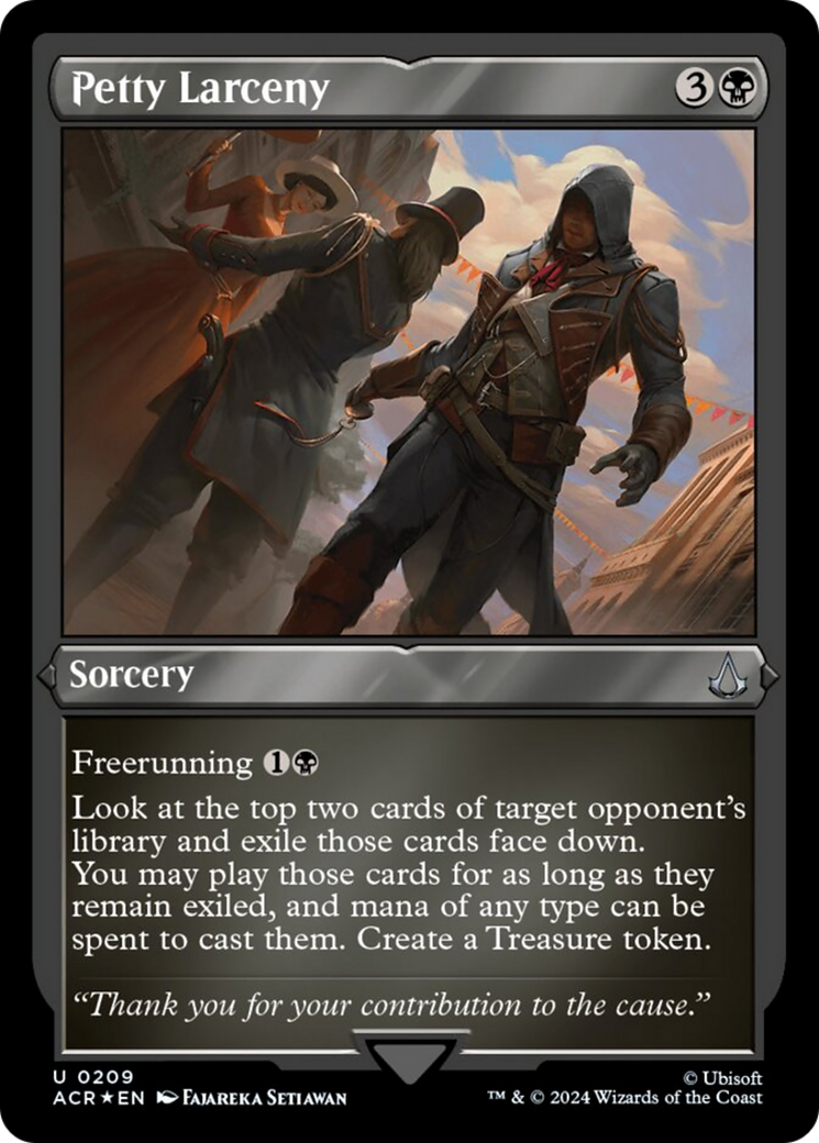 Petty Larceny (Foil Etched) [Assassin's Creed] | Good Games Cannington