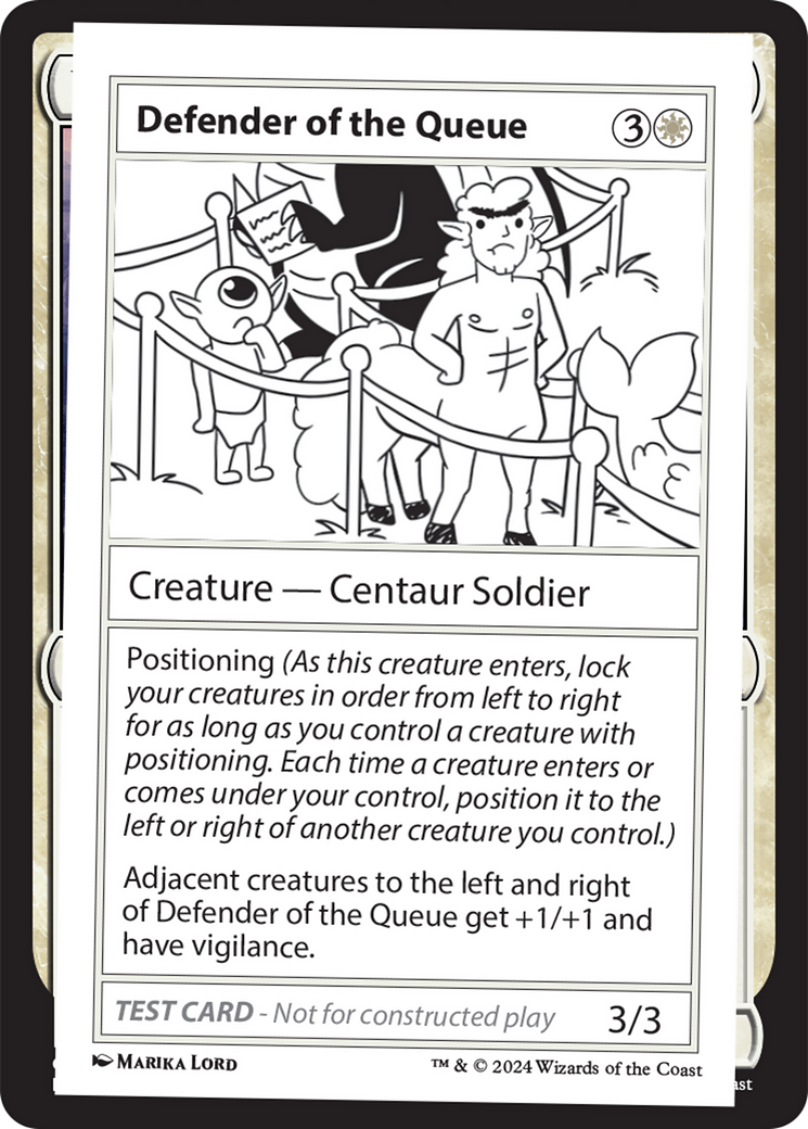 Defender of the Queue [Mystery Booster 2 Playtest Cards] | Good Games Cannington