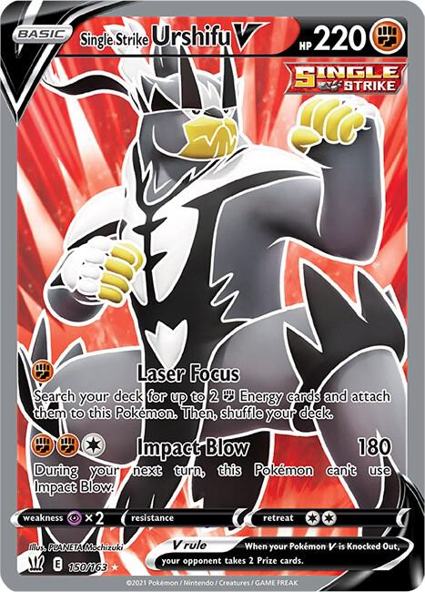 Single Strike Urshifu V 150/163 (SWSH05: Battle Styles)  - Holofoil | Good Games Cannington