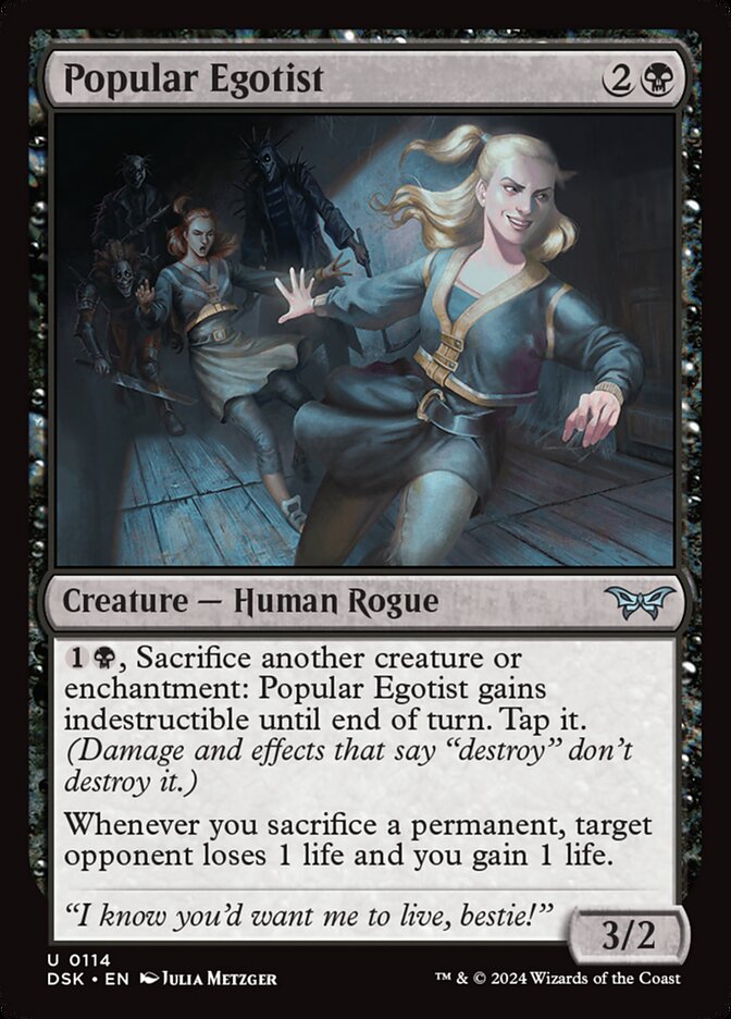 Popular Egotist 114/286 (Duskmourn: House of Horror)  - Foil | Good Games Cannington