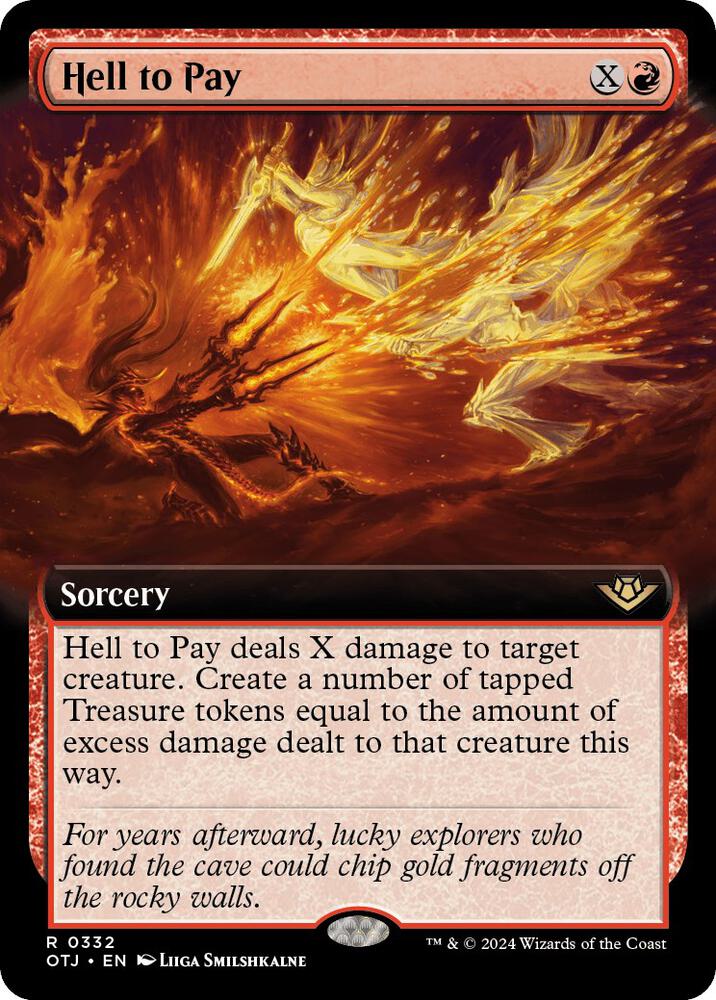 Hell to Pay 332/286 (Outlaws of Thunder Junction)  - Extended Art Foil | Good Games Cannington