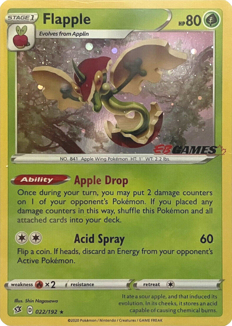 Flapple (022/192) (EB Games Exclusive) [Sword & Shield: Rebel Clash] | Good Games Cannington