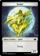 Spirit // Plot Double-Sided Token [Outlaws of Thunder Junction Tokens] | Good Games Cannington