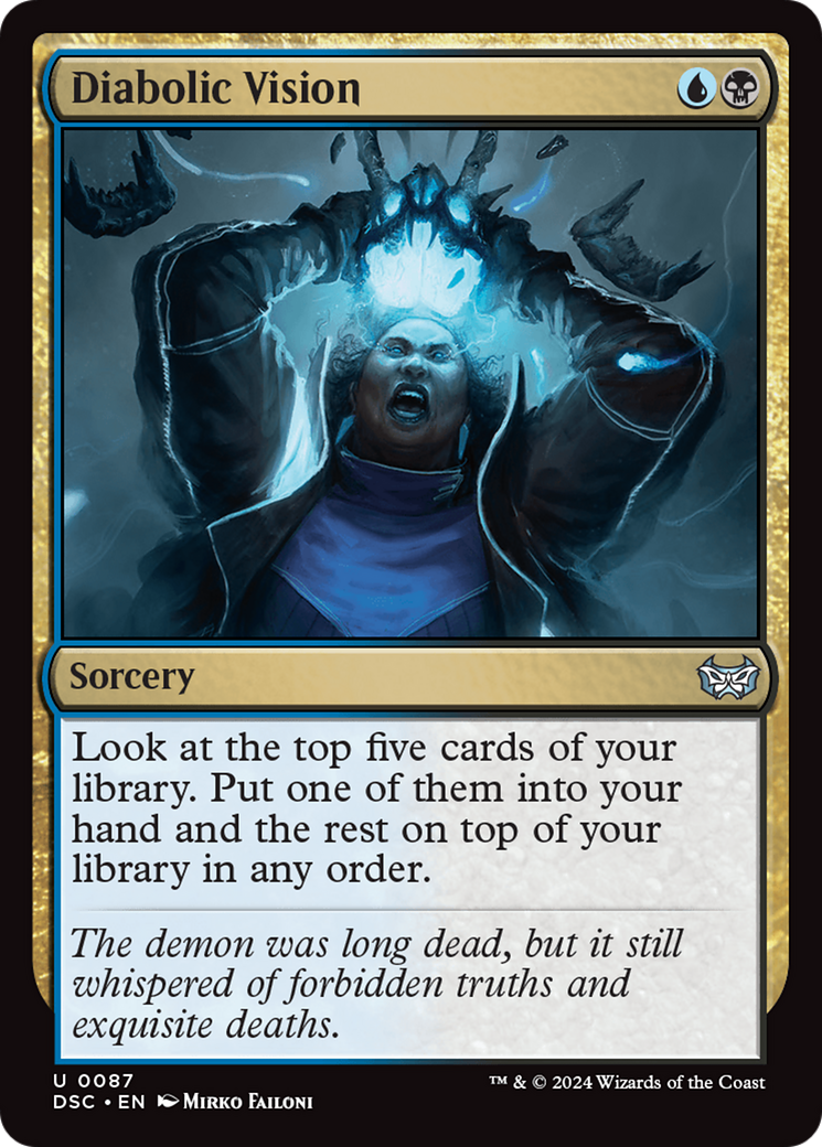 Diabolic Vision [Duskmourn: House of Horror Commander] | Good Games Cannington
