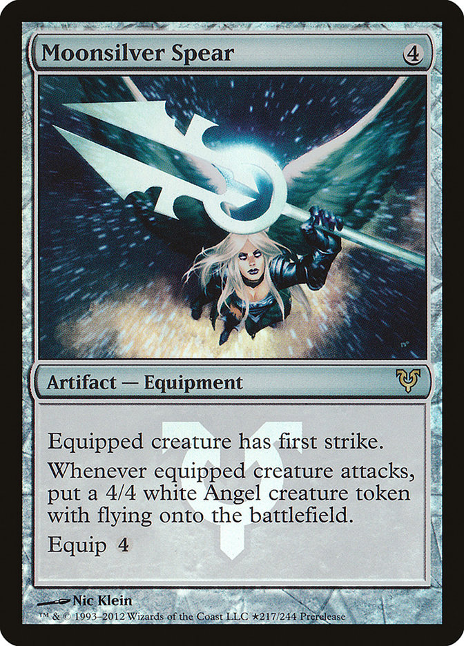 Moonsilver Spear [Avacyn Restored Prerelease Promos] | Good Games Cannington