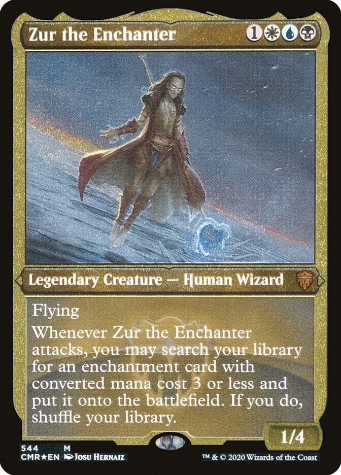 Zur the Enchanter (Etched) [Commander Legends] | Good Games Cannington