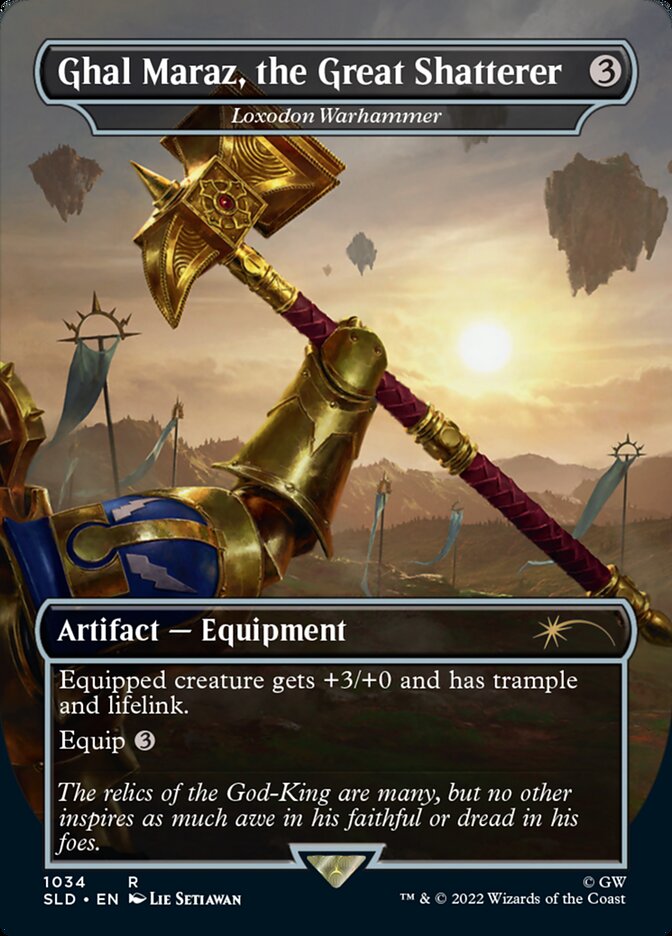 Ghal Maraz, the Great Shatterer - Loxodon Warhammer (Borderless) [Secret Lair Drop Series] | Good Games Cannington