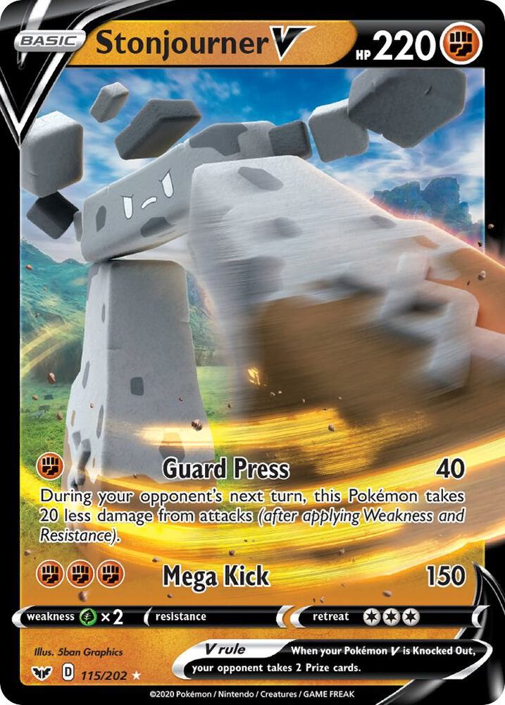 Stonjourner V (SWSH01: Sword & Shield Base Set)  - Holofoil | Good Games Cannington