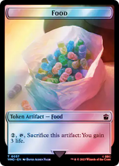 Alien Angel // Food (0057) Double-Sided Token (Surge Foil) [Doctor Who Tokens] | Good Games Cannington
