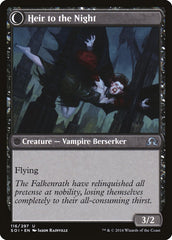 Heir of Falkenrath // Heir to the Night [Shadows over Innistrad] | Good Games Cannington