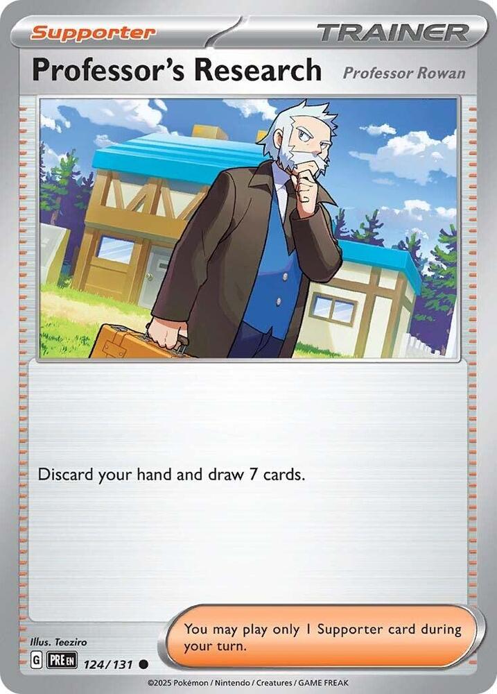 Professor's Research (124/131) [Professor Rowan] [Scarlet & Violet: Prismatic Evolutions] | Good Games Cannington