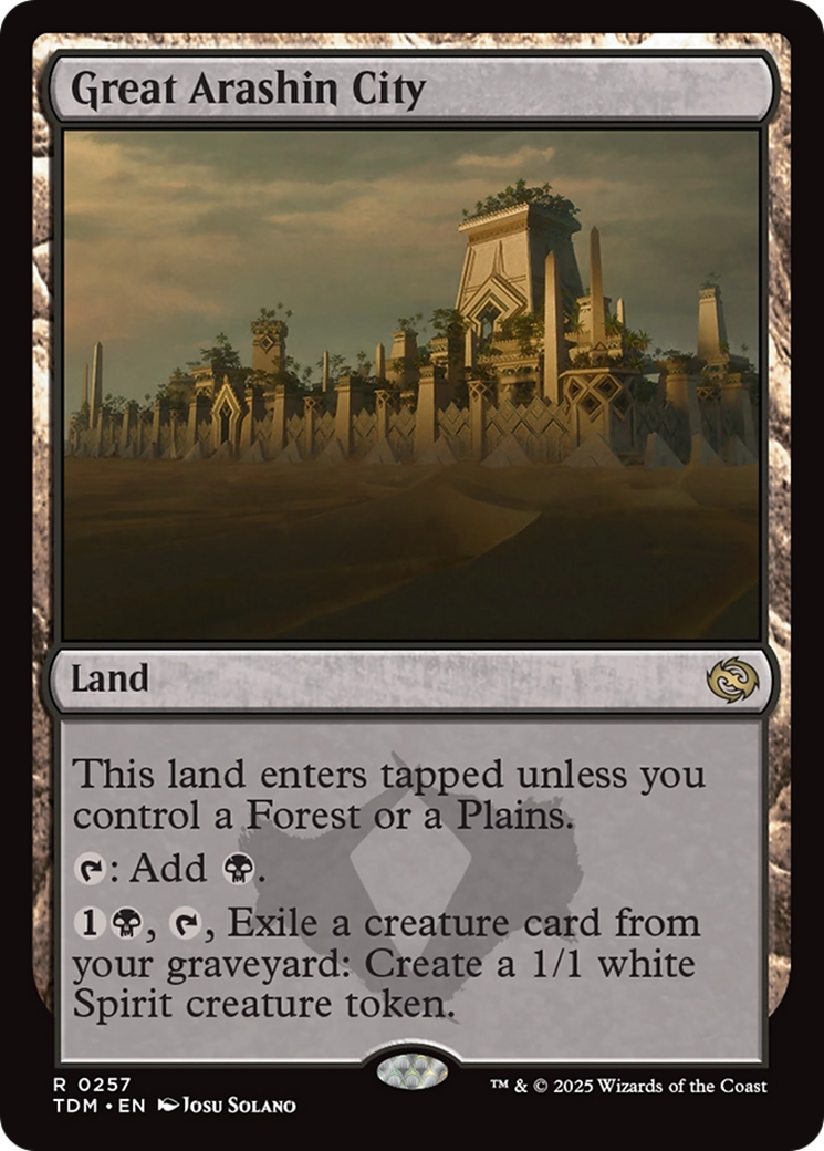 Great Arashin City [Tarkir: Dragonstorm] | Good Games Cannington