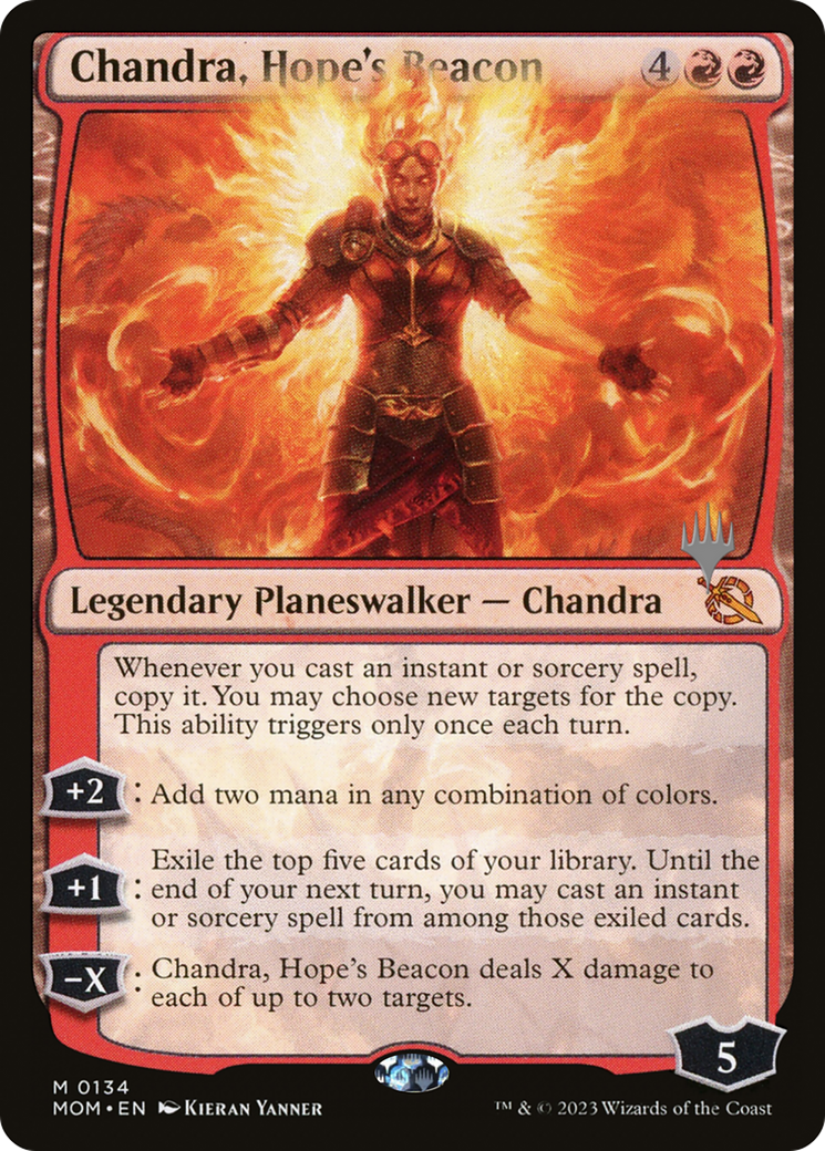Chandra, Hope's Beacon (Promo Pack) [March of the Machine Promos] | Good Games Cannington