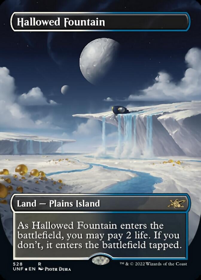 Hallowed Fountain (Borderless) (Galaxy Foil) [Unfinity] | Good Games Cannington