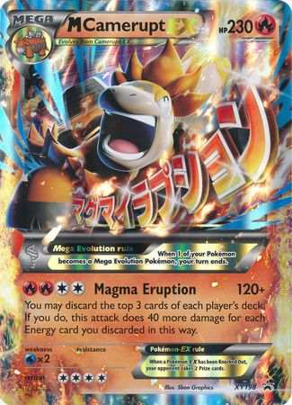 M Camerupt EX (XY198) (Jumbo Card) [XY: Black Star Promos] | Good Games Cannington
