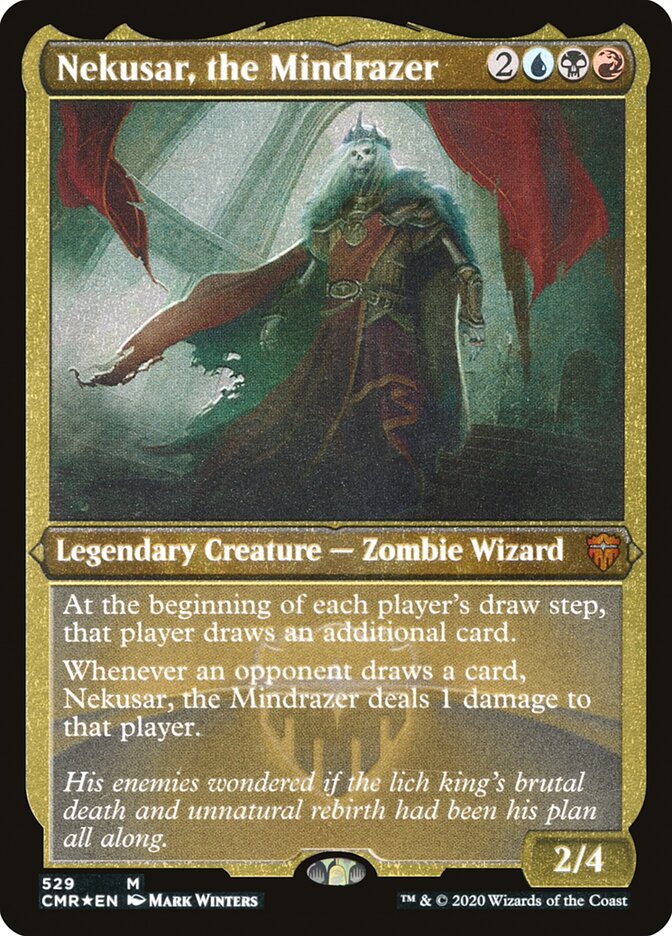 Nekusar, the Mindrazer (Etched) [Commander Legends] | Good Games Cannington