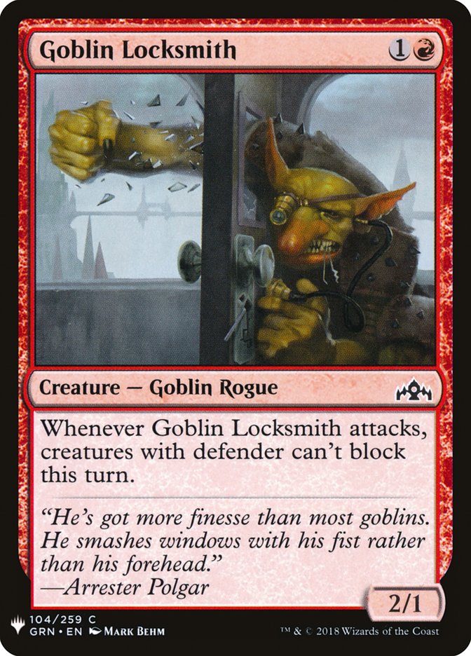 Goblin Locksmith [Mystery Booster] | Good Games Cannington